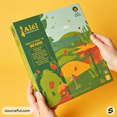 AI-Generated packaging for Shelf display box in the Food and Snacks industry