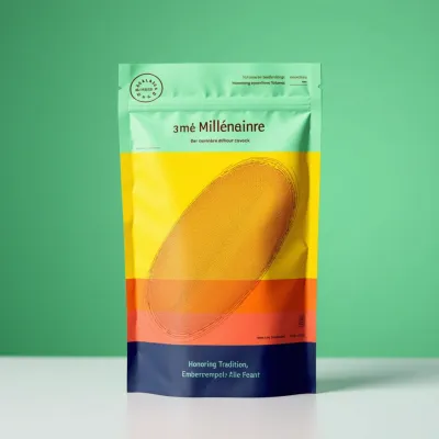 AI-Generated packaging for Food pouch in the Food and Snacks industry