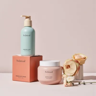 AI-Generated packaging for Cosmetics glass jar in the Skincare industry