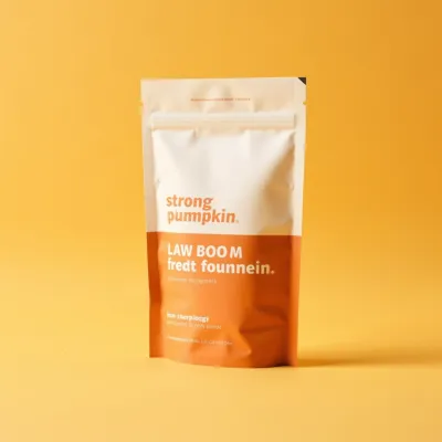 AI-Generated brown food pouch packaging