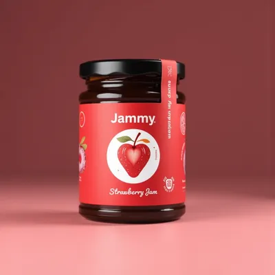 AI-Generated packaging for Food glass jar