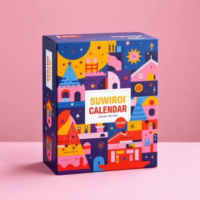 AI-Generated packaging for Advent calendar