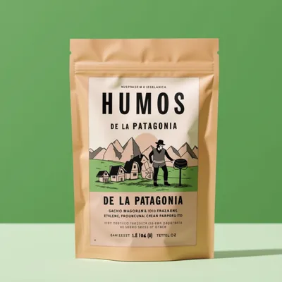 AI-Generated pullman brown food pouch packaging