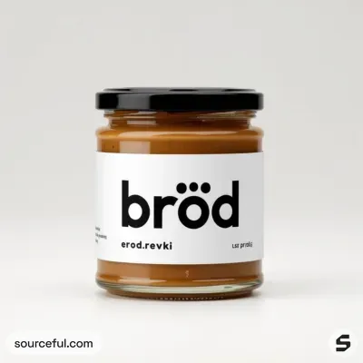 AI-Generated packaging for Food glass jar in the Food and Snacks industry