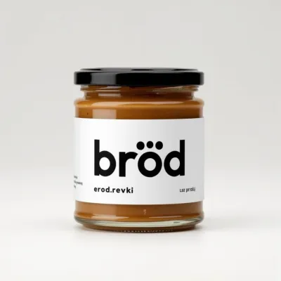 AI-Generated packaging for Food glass jar in the Food and Snacks industry