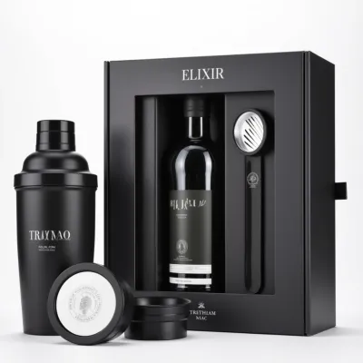 AI-Generated packaging for Mailer box in the Alcoholic Beverages industry