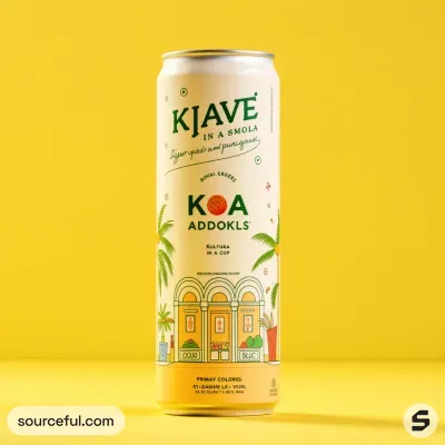 AI-Generated packaging for Drinks can in the Beverages industry