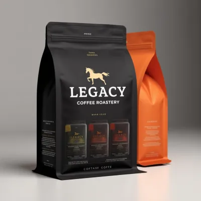 AI-Generated packaging for Food pouch in the Beverages industry