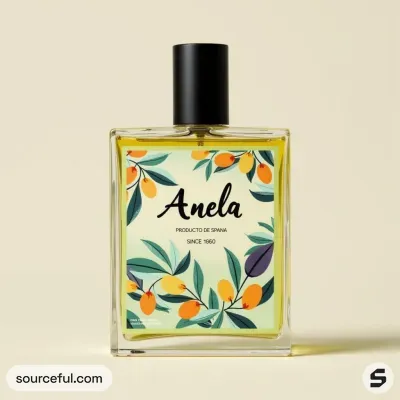 AI-Generated packaging for Perfume bottle in the Organic and Natural Products industry