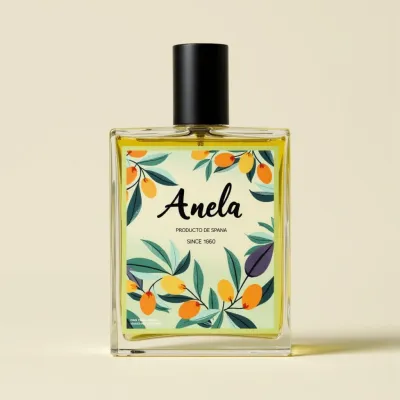 AI-Generated luxury perfume bottle packaging