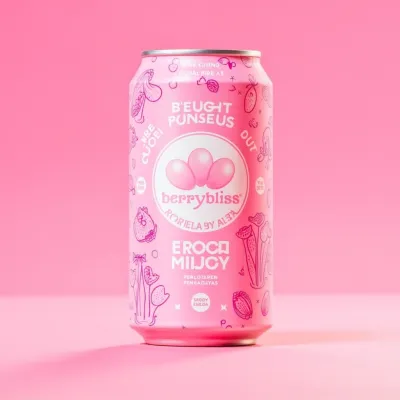 AI-Generated packaging for Drinks can in the Beverages industry