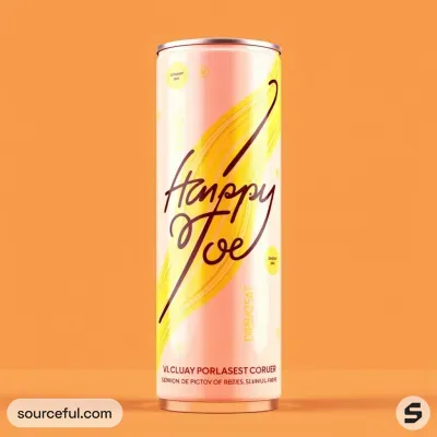 AI-Generated packaging for Drinks can in the Alcoholic Beverages industry
