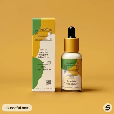 AI-Generated packaging for Dropper bottle