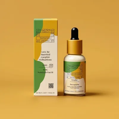 AI-Generated packaging for Dropper bottle