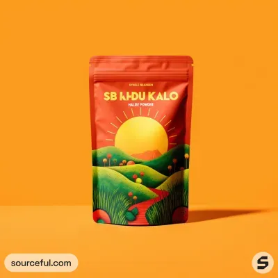 AI-Generated packaging for Food pouch in the Organic and Natural Products industry