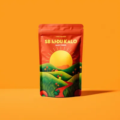 AI-Generated packaging for Food pouch in the Organic and Natural Products industry