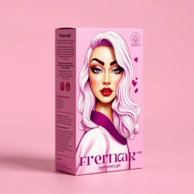 AI-Generated blush carton box packaging