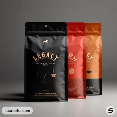 AI-Generated packaging for Food pouch in the Beverages industry