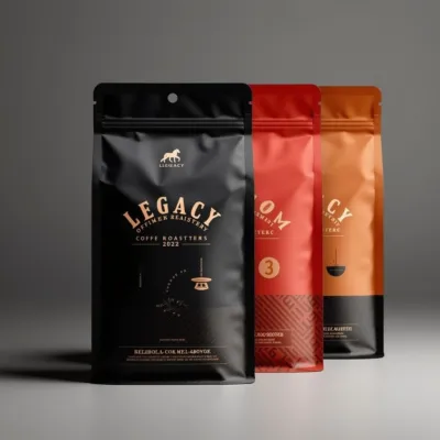 AI-Generated packaging for Food pouch in the Beverages industry