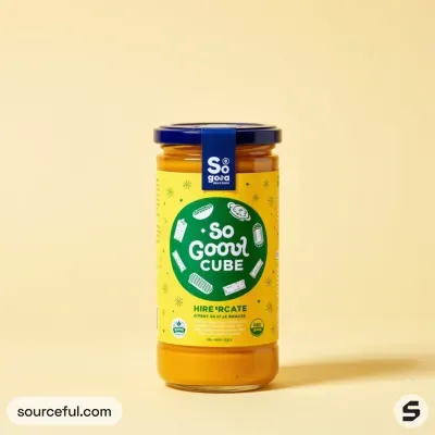 AI-Generated packaging for Food glass jar in the Food and Snacks industry