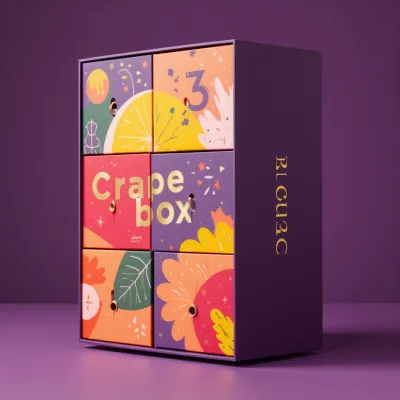 AI-Generated packaging for Advent calendar in the Food and Snacks industry