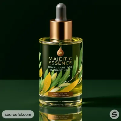 AI-Generated packaging for Dropper bottle in the Beauty and Personal Care industry