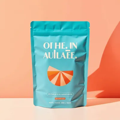 AI-Generated Food pouch packaging for Packaged Foods
