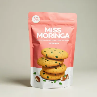 AI-Generated hunter green food pouch packaging