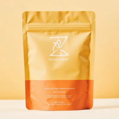 AI-Generated packaging for Food pouch in the Health and Wellness industry