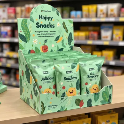 AI-Generated packaging for Shelf display box