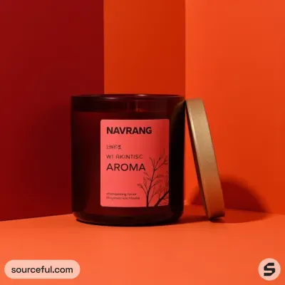 AI-Generated packaging for Cosmetics glass jar in the Fragrances industry