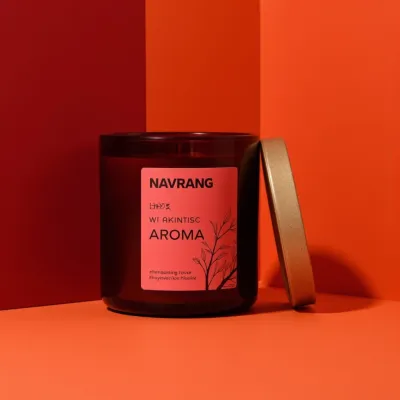 AI-Generated modern cosmetics glass jar packaging