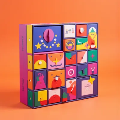 AI-Generated packaging for Advent calendar