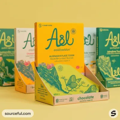 AI-Generated packaging for Shelf display box in the Food and Snacks industry