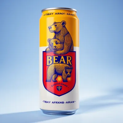 AI-Generated illustrative drinks can packaging