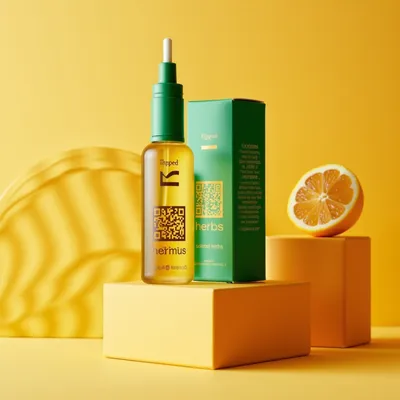 AI-Generated packaging for Dropper bottle