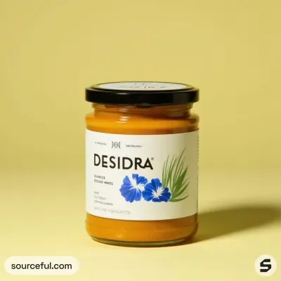 AI-Generated packaging for Food glass jar in the Gourmet and Specialty Foods industry