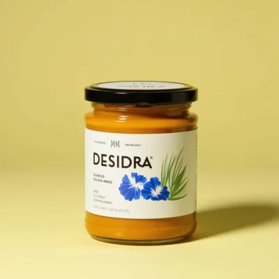 AI-Generated packaging for Food glass jar in the Gourmet and Specialty Foods industry