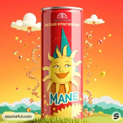 AI-Generated packaging for Drinks can in the Health and Wellness industry