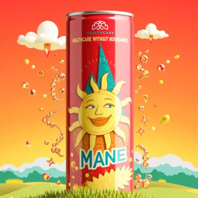AI-Generated luxury drinks can packaging