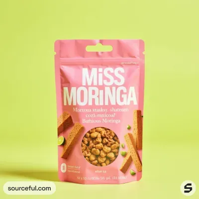 AI-Generated illustrative food pouch packaging