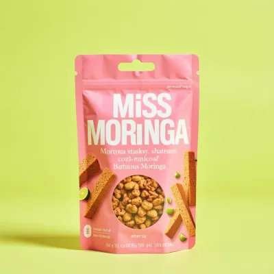 AI-Generated hunter green food pouch packaging