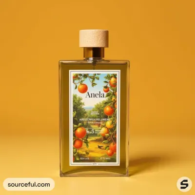 AI-Generated packaging for Perfume bottle in the Organic and Natural Products industry