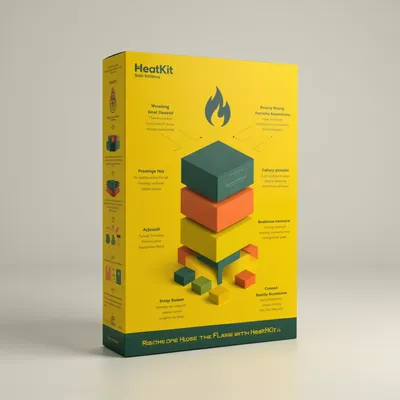 AI-Generated charcoal carton box packaging