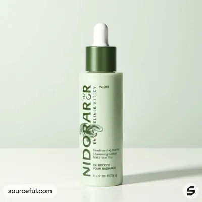 AI-Generated packaging for Dropper bottle in the Beauty and Personal Care industry