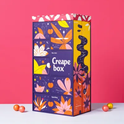 AI-Generated packaging for Advent calendar in the Food and Snacks industry