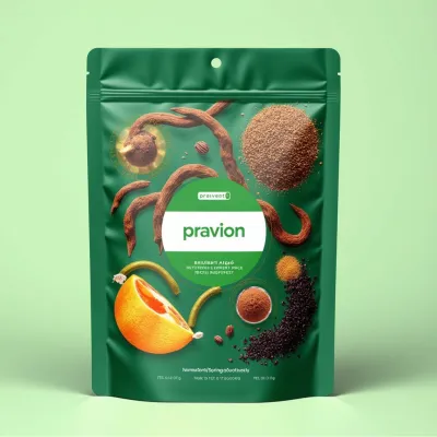 AI-Generated Food pouch packaging for Packaged Foods