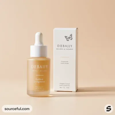 AI-Generated packaging for Dropper bottle in the Organic and Natural Products industry