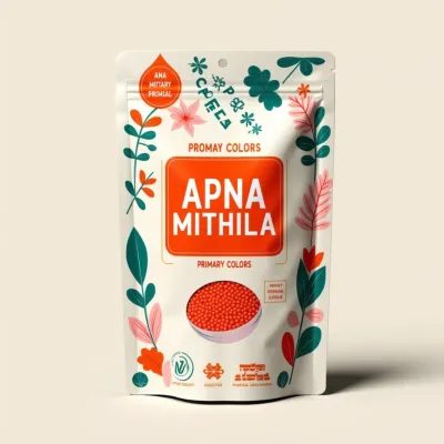 AI-Generated white food pouch packaging