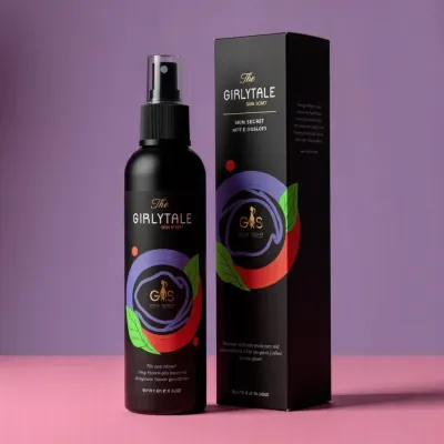 AI-Generated packaging for Mist spray bottle in the Beauty and Personal Care industry